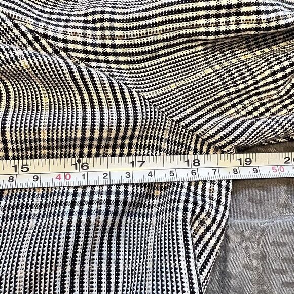 Zara Basic Size Small Plaid Off The Shoulder Puff Sleeve Mini Belted Dress - Picture 12 of 13